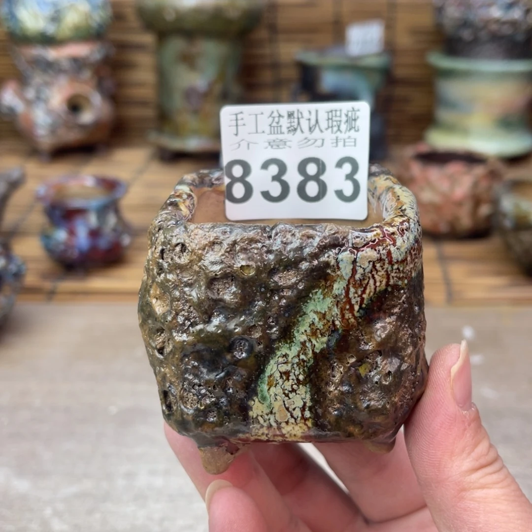 手工花盆默认瑕疵完美者勿拍