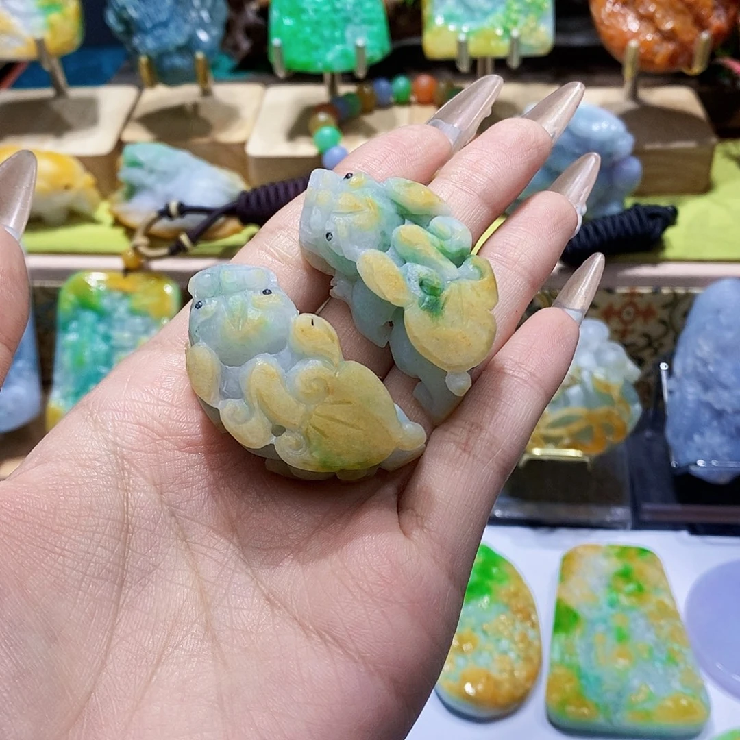 定制翡翠未镶嵌云**轻天然缅甸翡翠A货