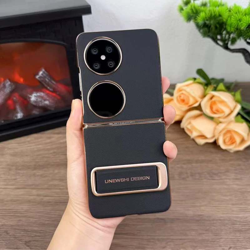 适用华为Pocket2手机壳腕带支架二合一Pocket2全包旋转支架保护套