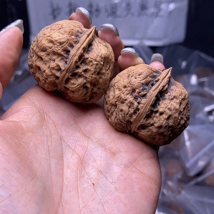 文玩核桃把件云南野生铁核桃88号40mm