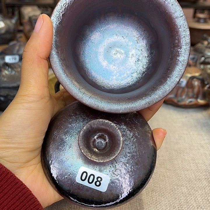 裸柴烧陶瓷手工茶器