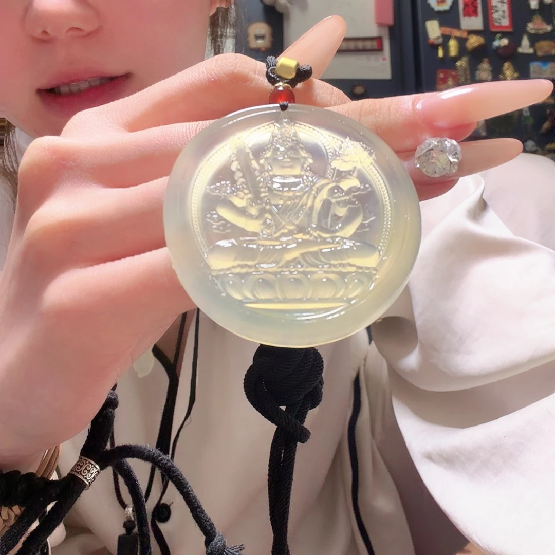 岫玉未镶嵌虚空藏 牛和虎