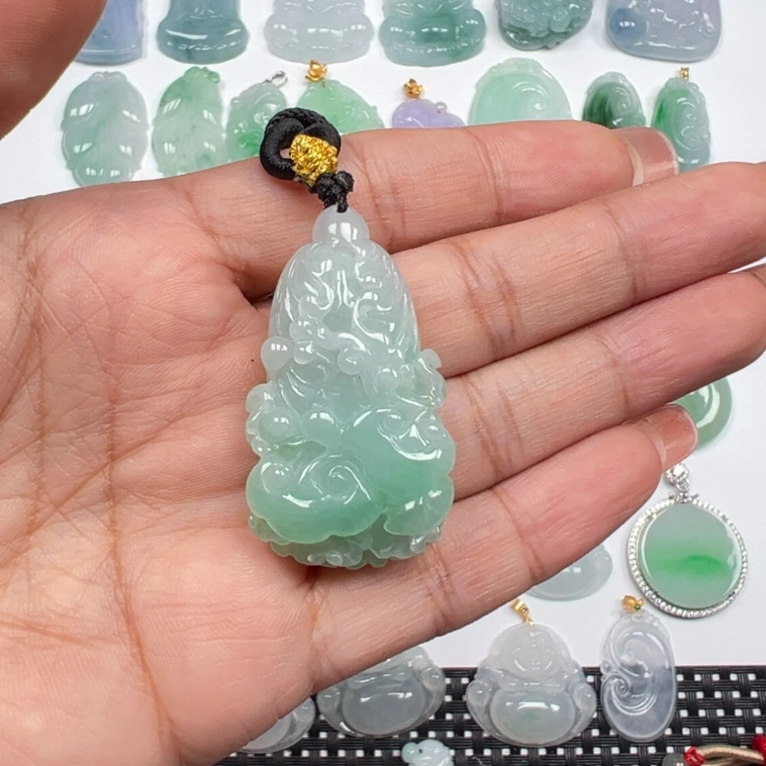 翡翠未镶嵌颈饰果绿生菜