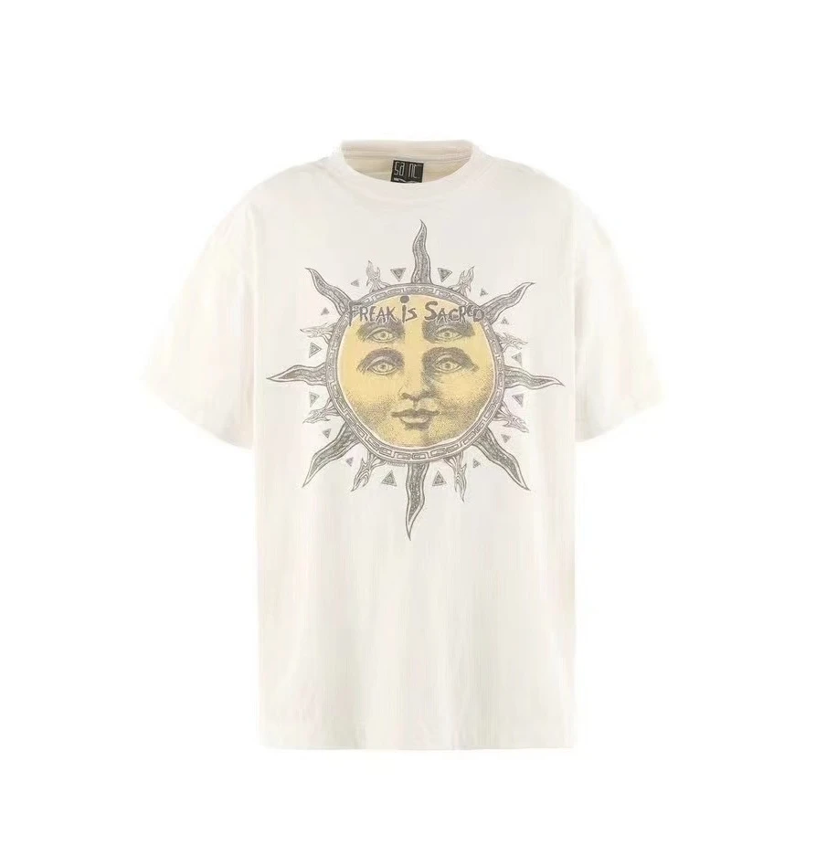 【无缝桶织布工艺】SAINT  X CPFM 24AW 太阳脸短袖恤