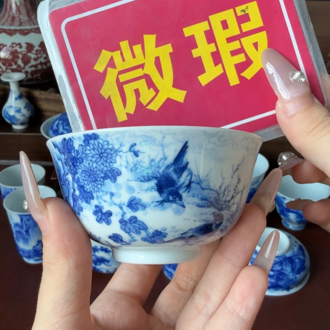杯泡推荐景德镇全手绘瓷器