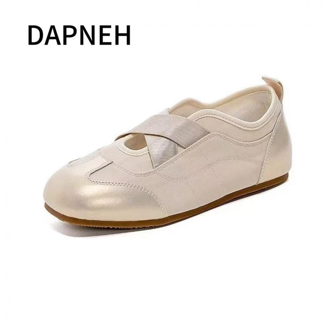 【品牌补贴】芭蕾风小白鞋女士2025流行新款爆款流光风ins百搭单鞋