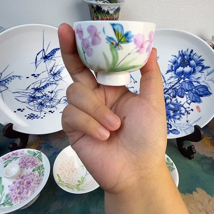 忠意堂釉下彩蝶恋花