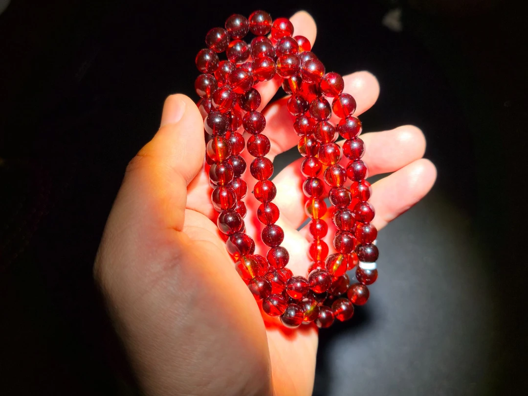 景福chuan甄选 血珀多圈手串 QL91 （无礼盒）