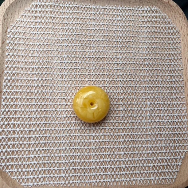 天然蜜蜡胶皮料平安扣