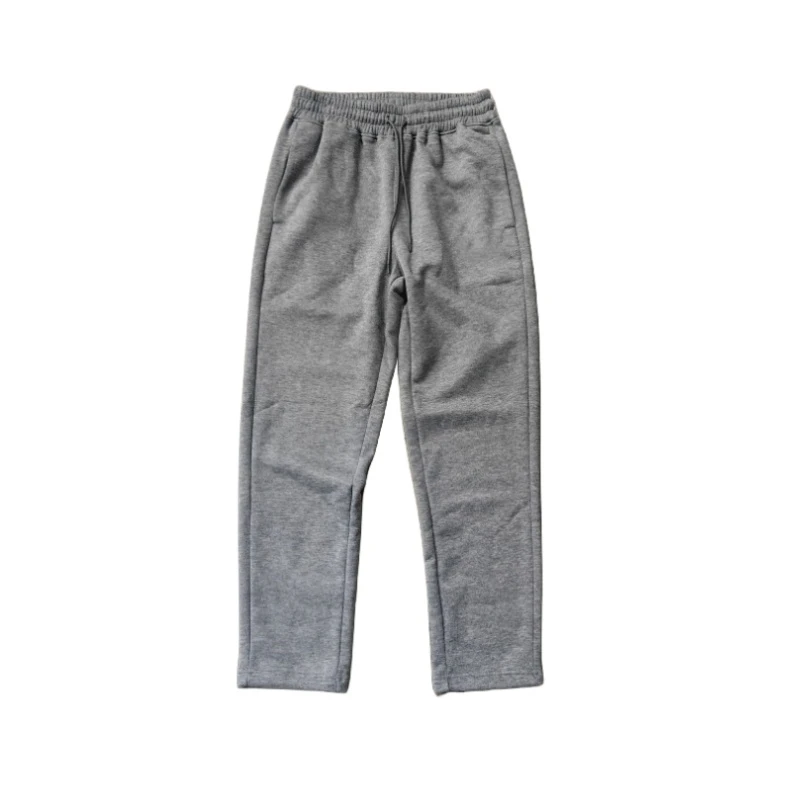 SC23141 春秋针织拉绒运动卫裤男女同款保暖纯色通勤直筒休闲裤