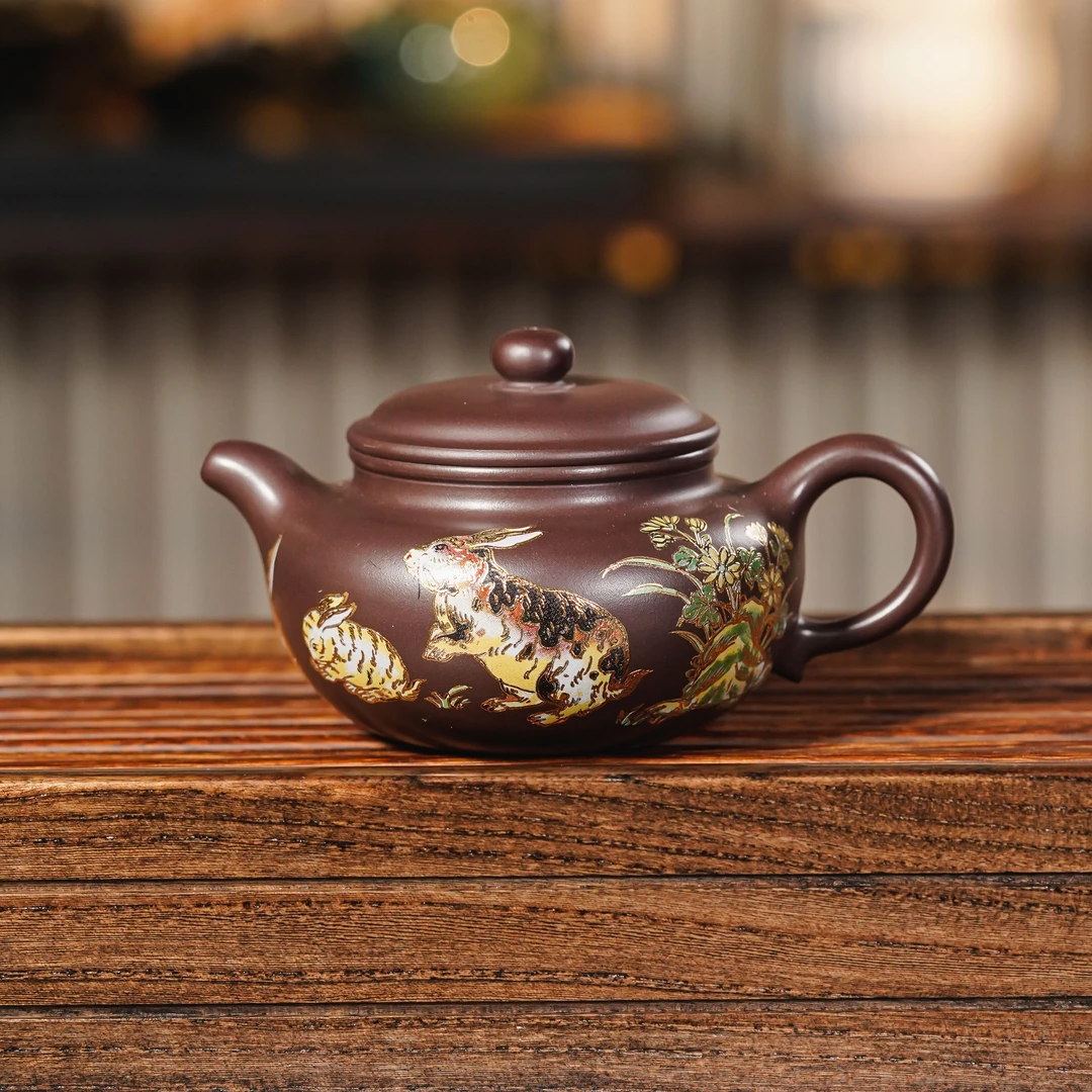 YJ-095  宜兴手工紫砂  仿古