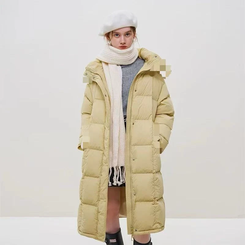 2024冬季新款黄色羽绒服带手套C701