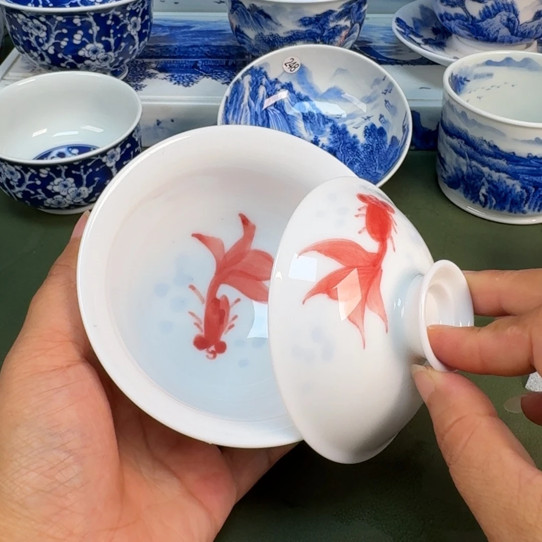 景德镇纯手绘茶具圆圆245