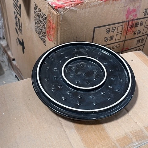 微瑕，不能明火，口径18厘米筠**到黑盖