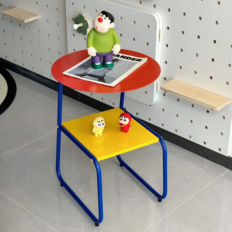 多巴胺角几摩登东方风小桌子沙发茶几多层边几艺术风收纳架置物架