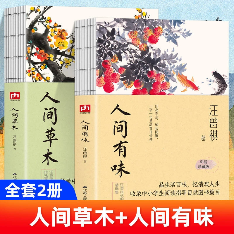 汪曾祺人间三部曲全集完整版人间草木+人间有味+人间小暖+人生有