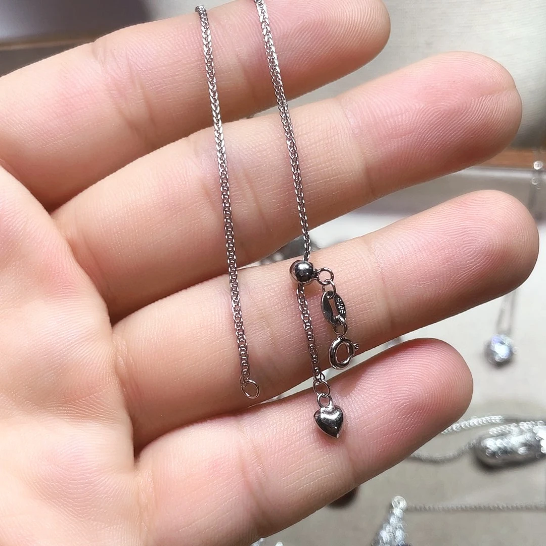 可***冰坠链均925银锆石60厘米万能肖邦