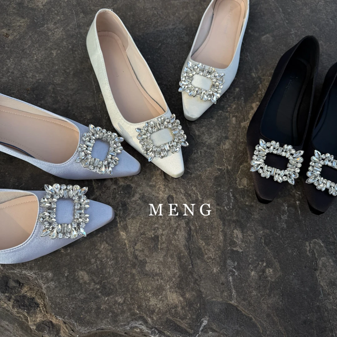 【MENG】(02-07)98-2女韩版法式浅口单鞋粗跟小皮鞋