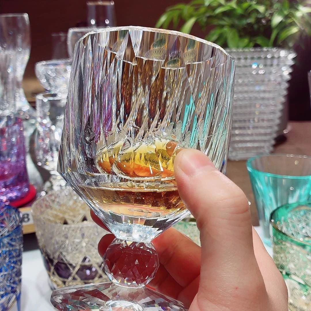 天****手柄款水晶玻璃威士忌酒杯