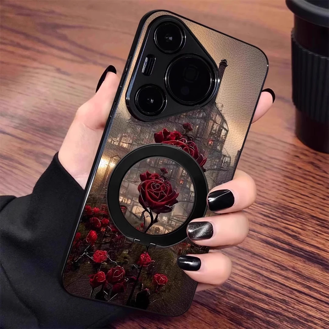 玫瑰城堡适用华为pura80pro手机壳新款p80暗黑mate70air女nova15