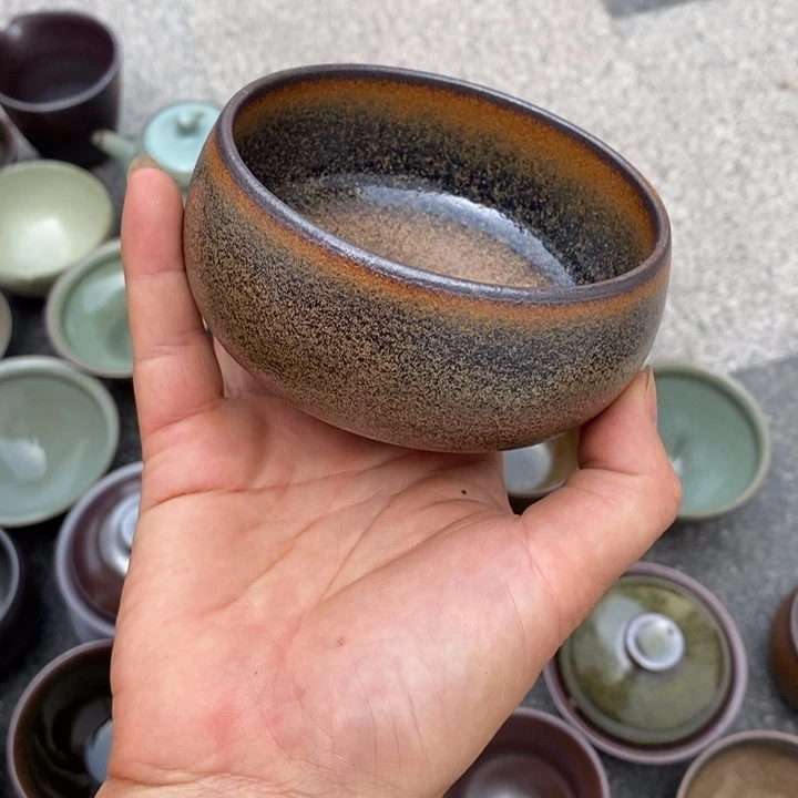 果***儿茶盏建阳建盏微瑕禅定