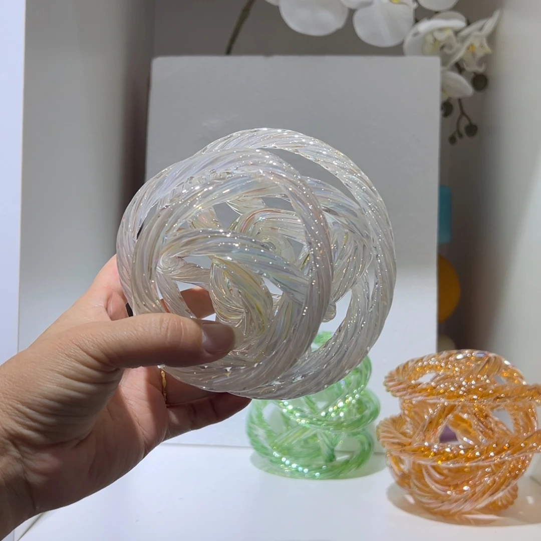 琉璃纯手工制作工艺品直径14