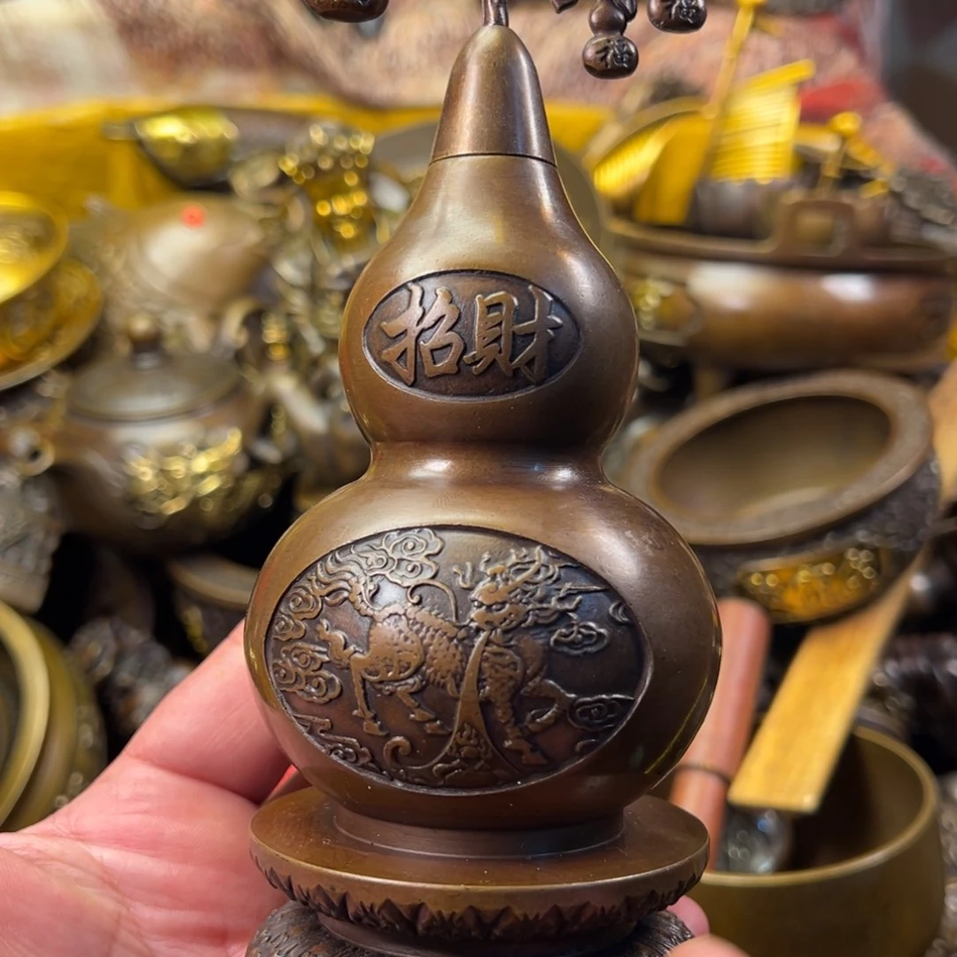 茶壶香炉铜器摆件