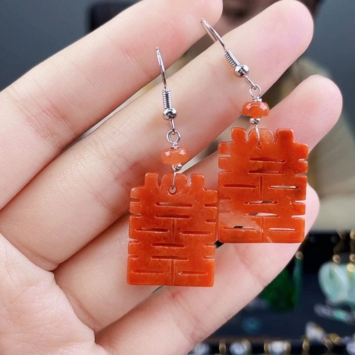 翡翠耳饰未镶嵌饰品