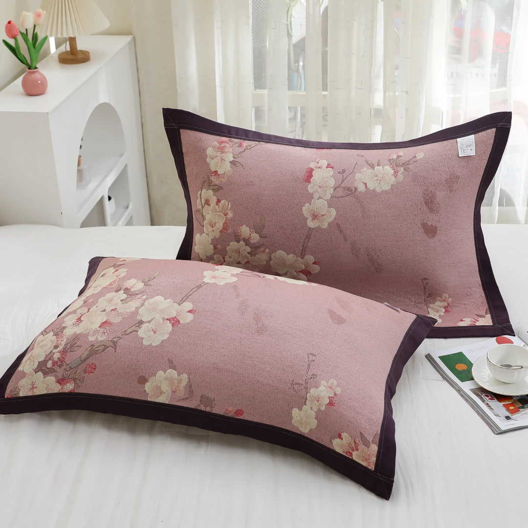 【一树红桃枕巾】52*78cm高密枕巾柔软高档透气