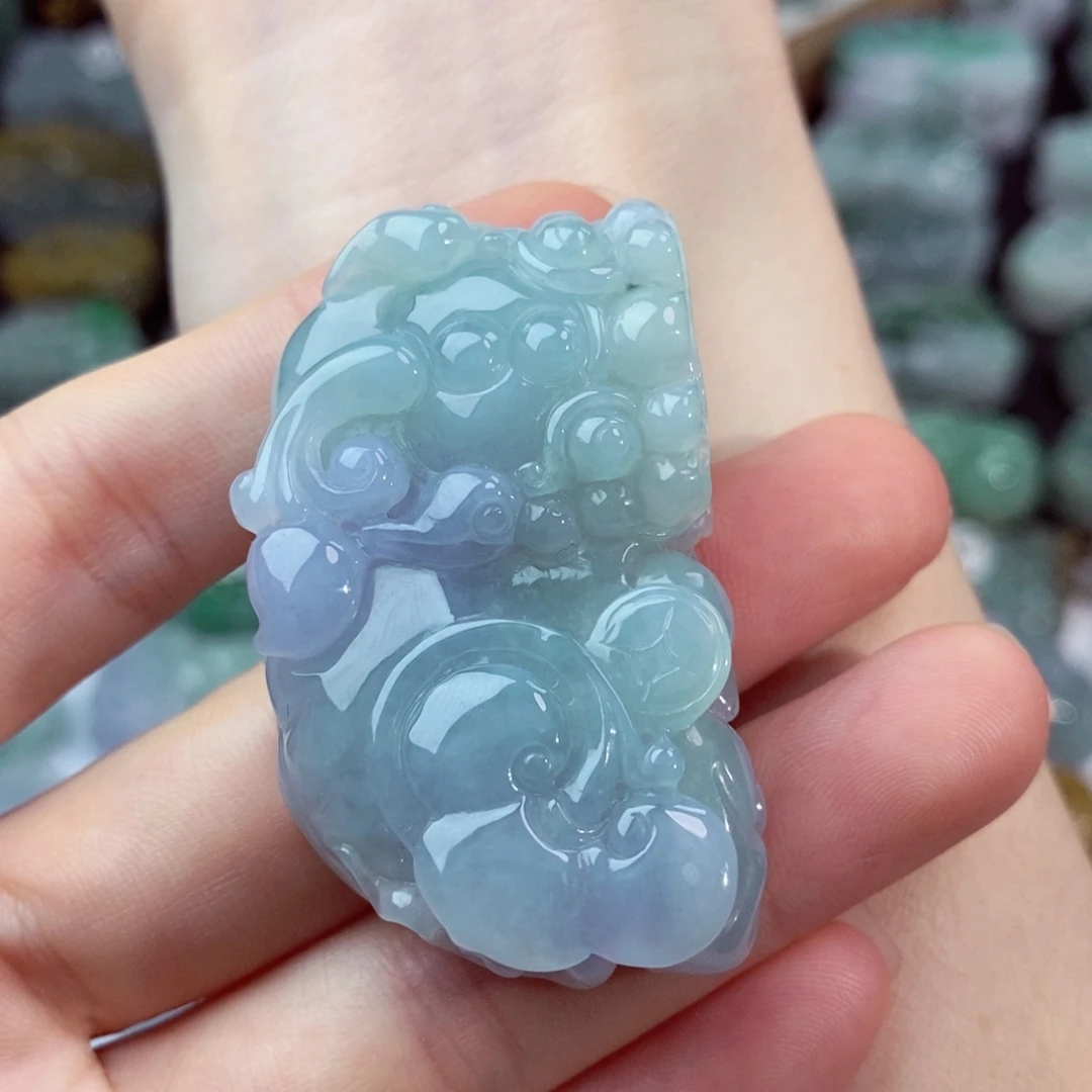 翡翠未镶嵌颈饰天然