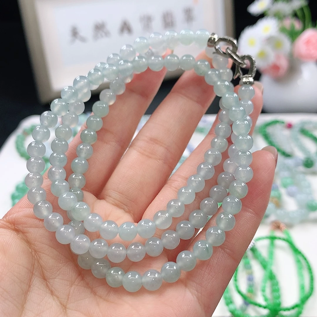 翡翠未镶嵌手链5.5mm