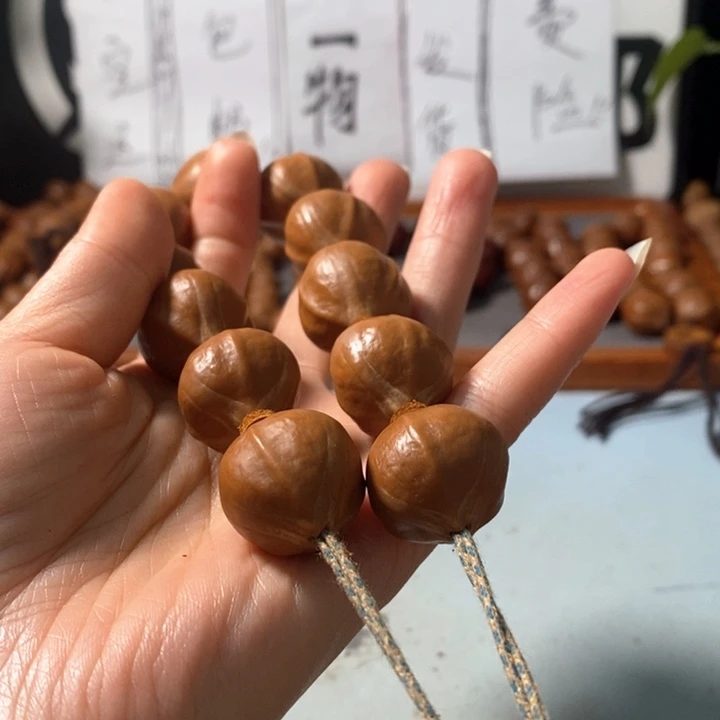 橄榄核手串没*儿4212精品老树王四会铁核10+1颗