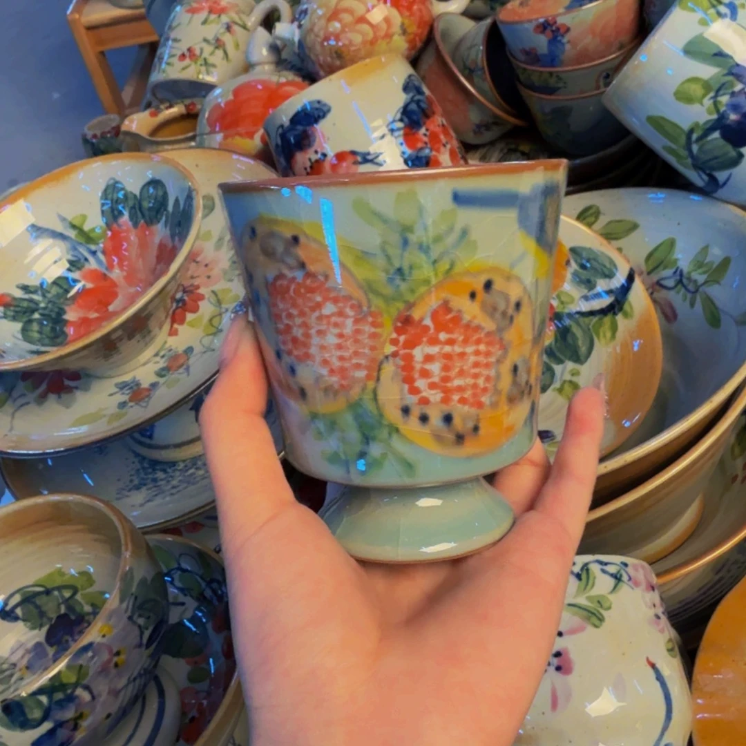 瓷片景德镇陶瓷手工手绘