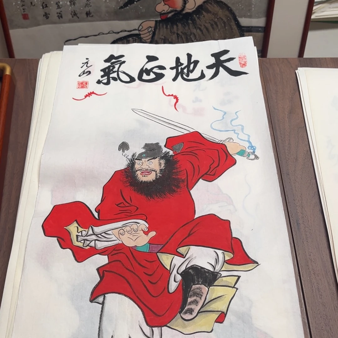 国画纯手绘禅意画作品