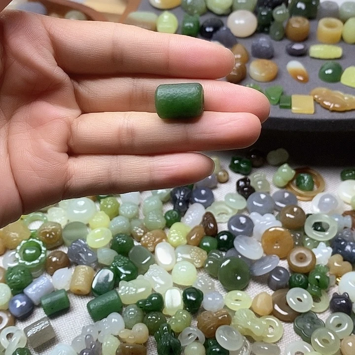 未镶嵌和田玉挂件桶珠