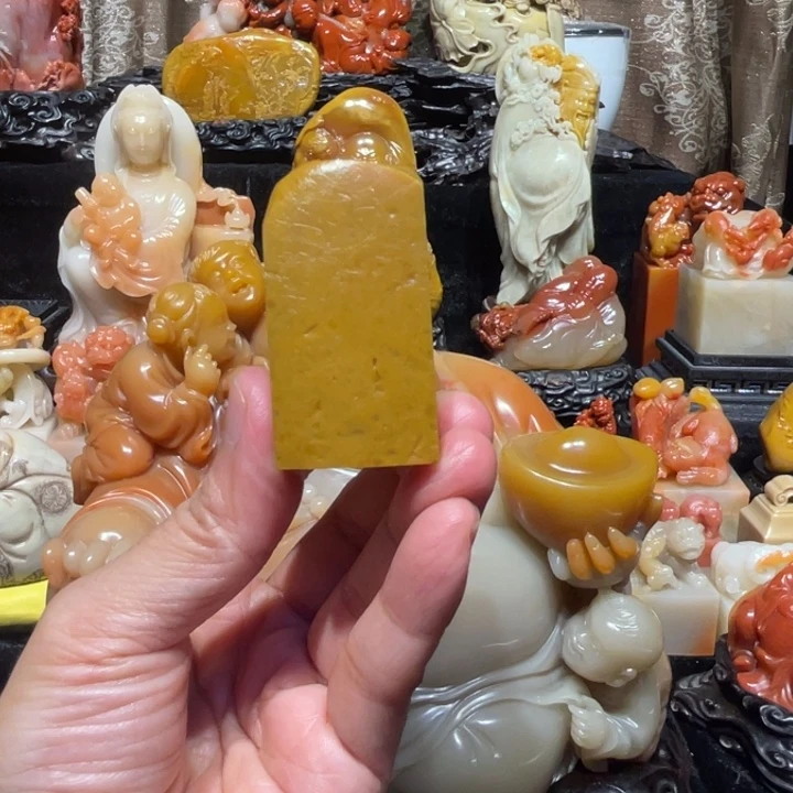 老挝石田黄章一一