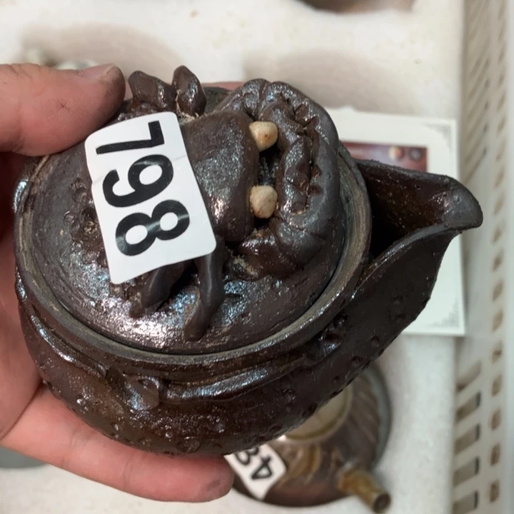 柴烧杯子与宝瓶大放漏