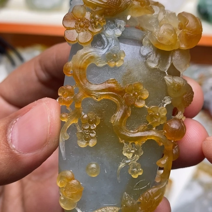 定制翡翠未镶嵌老***白