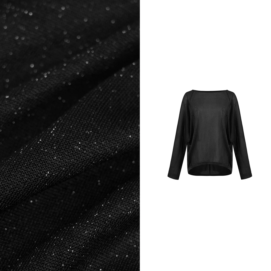 星空针织百搭套头醋酸针织衫