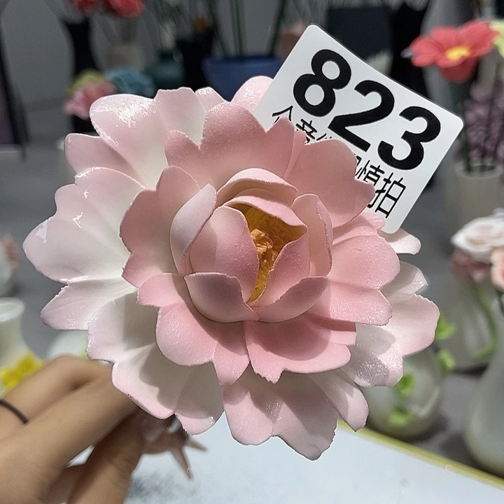 陶瓷纯手工捏花设计