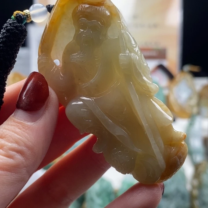 翡翠未镶嵌颈饰翡翠挂件