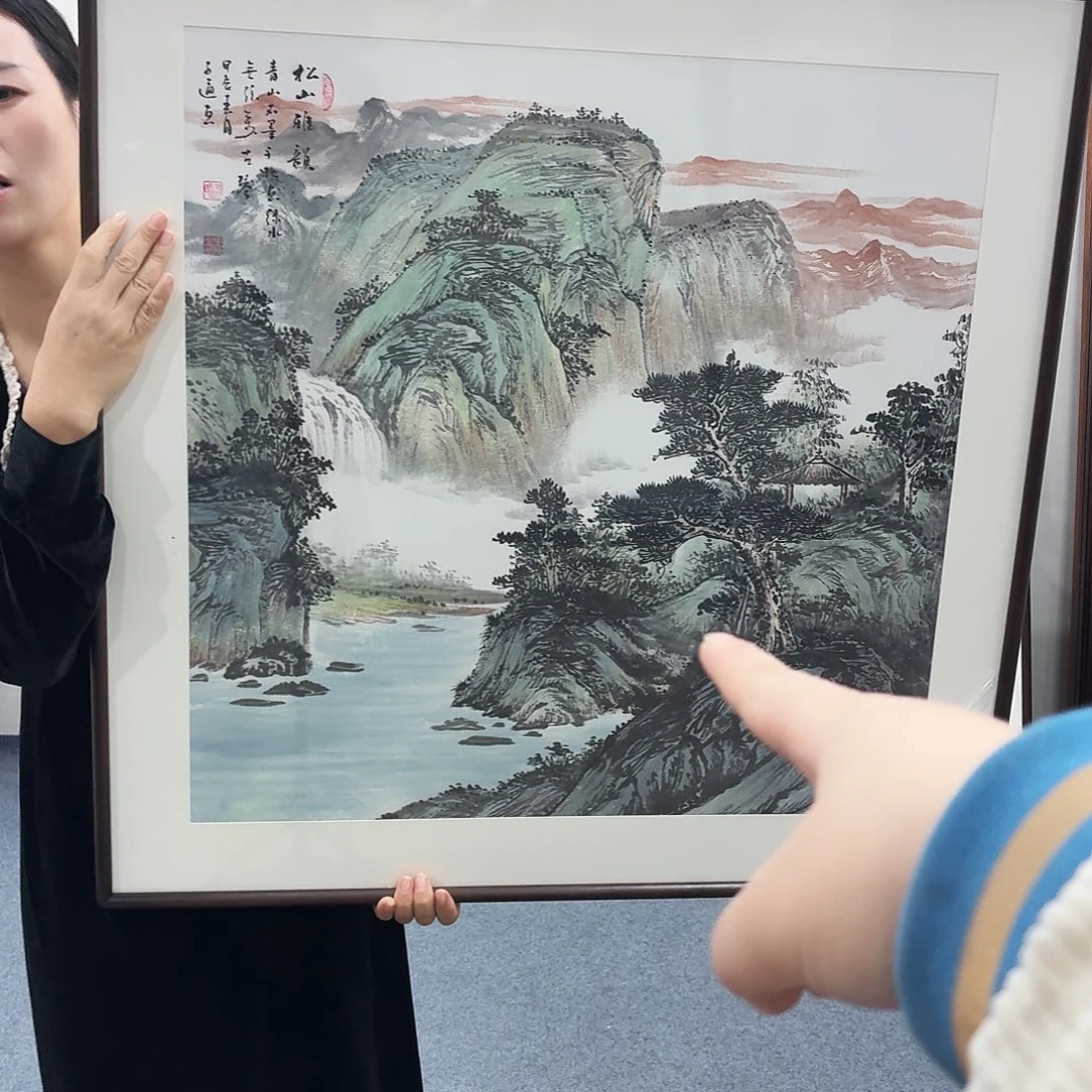 国画手绘作品80-80尺寸