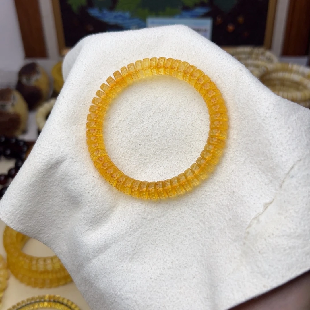 琥珀裸石未镶嵌8.5药片无相