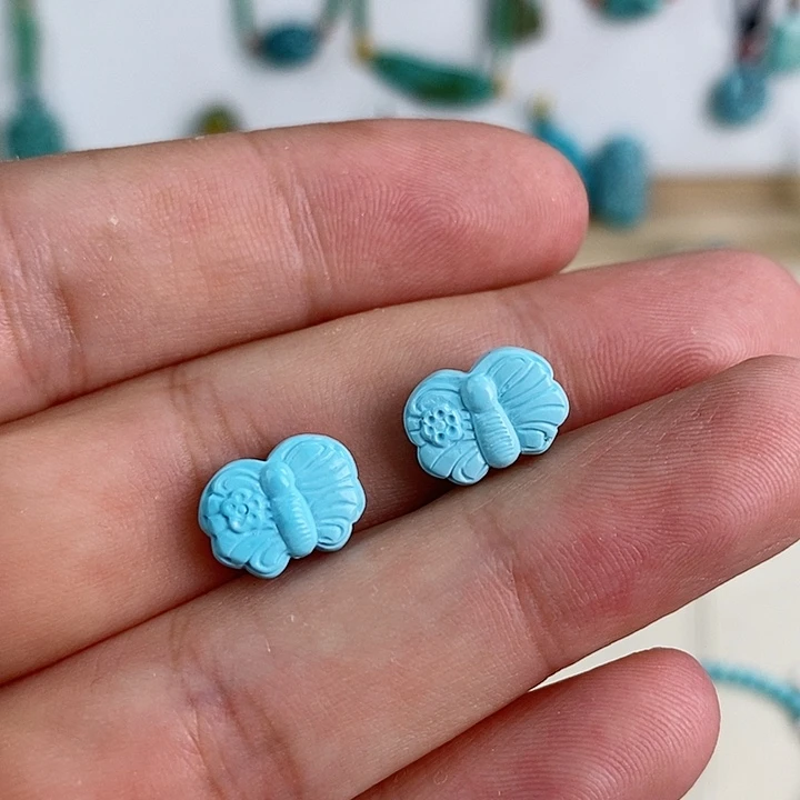 未镶嵌绿松石珠宝奇石