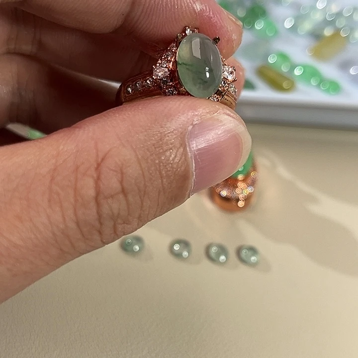 翡翠裸石缅料A货翡翠