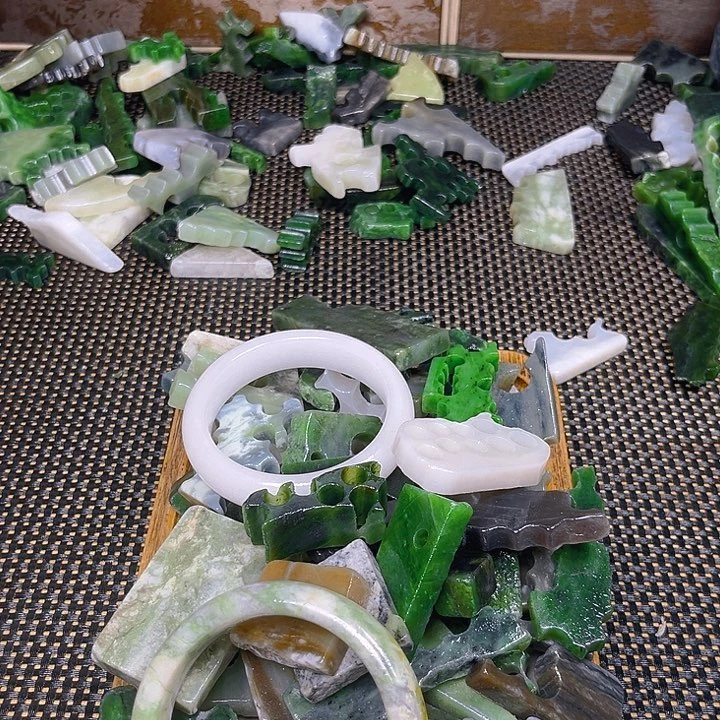 和田玉未镶嵌珠宝半成品柚**u