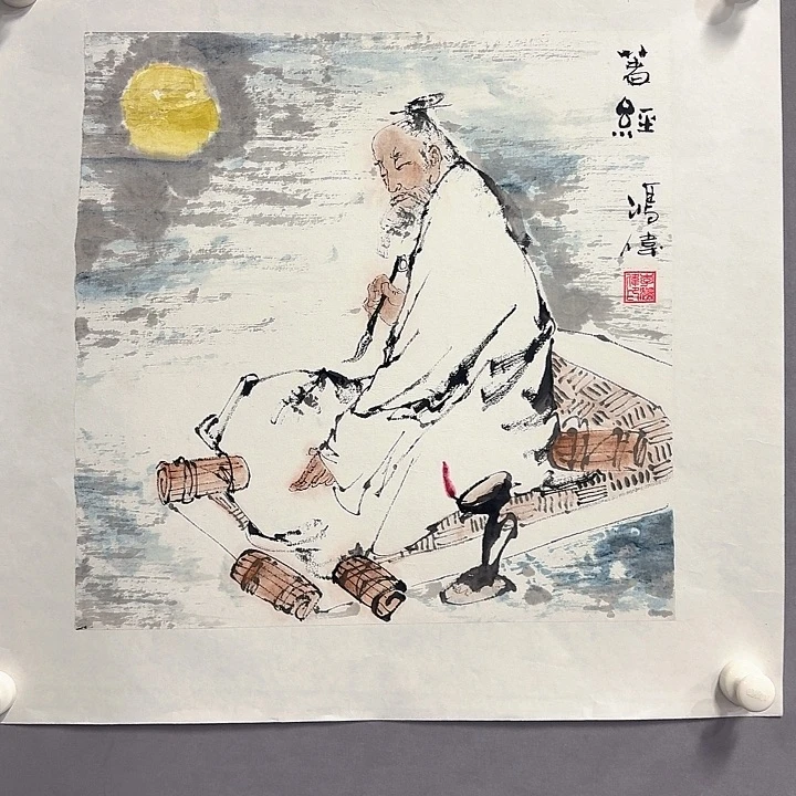 国画亲笔手绘放心去藏