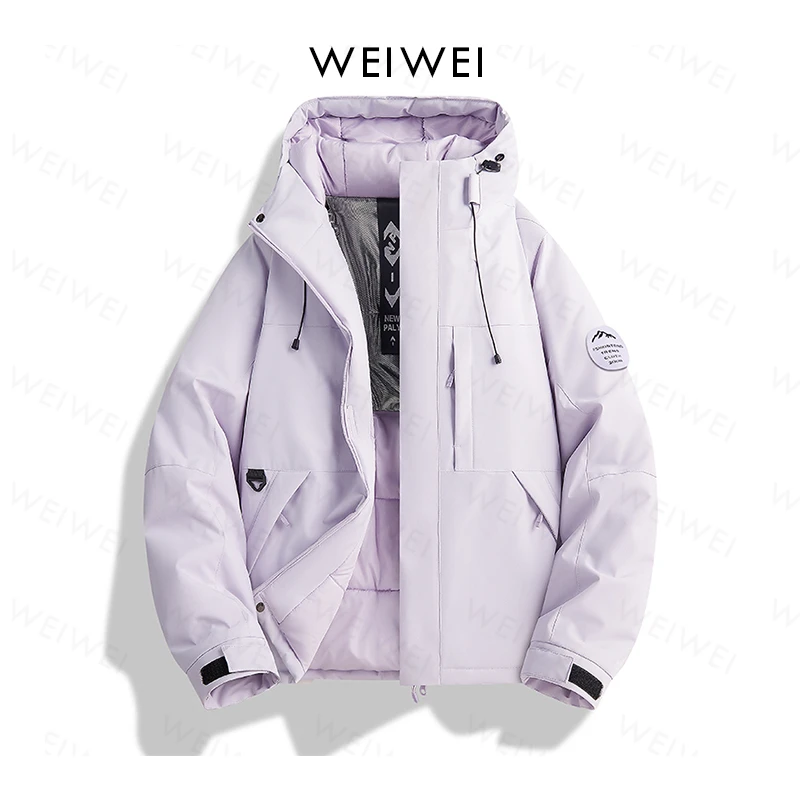 【特价】男女同款冬季登山户外棉服运动户外宽松情侣防风外套