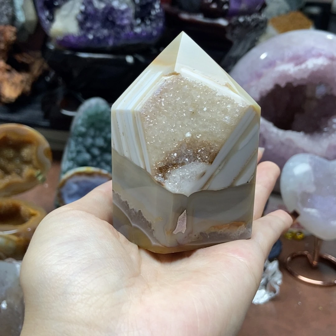 紫晶摆件未镶嵌水晶