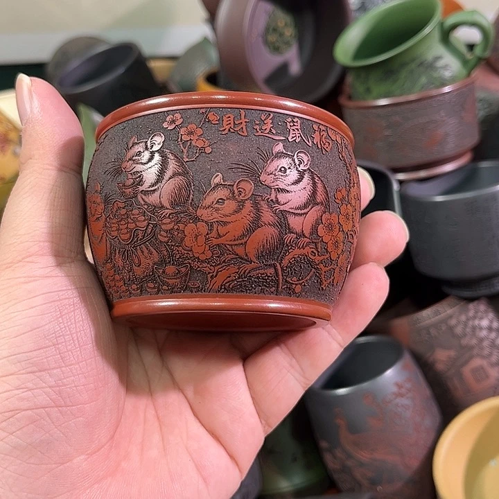 茶杯紫砂全手工紫砂主人杯